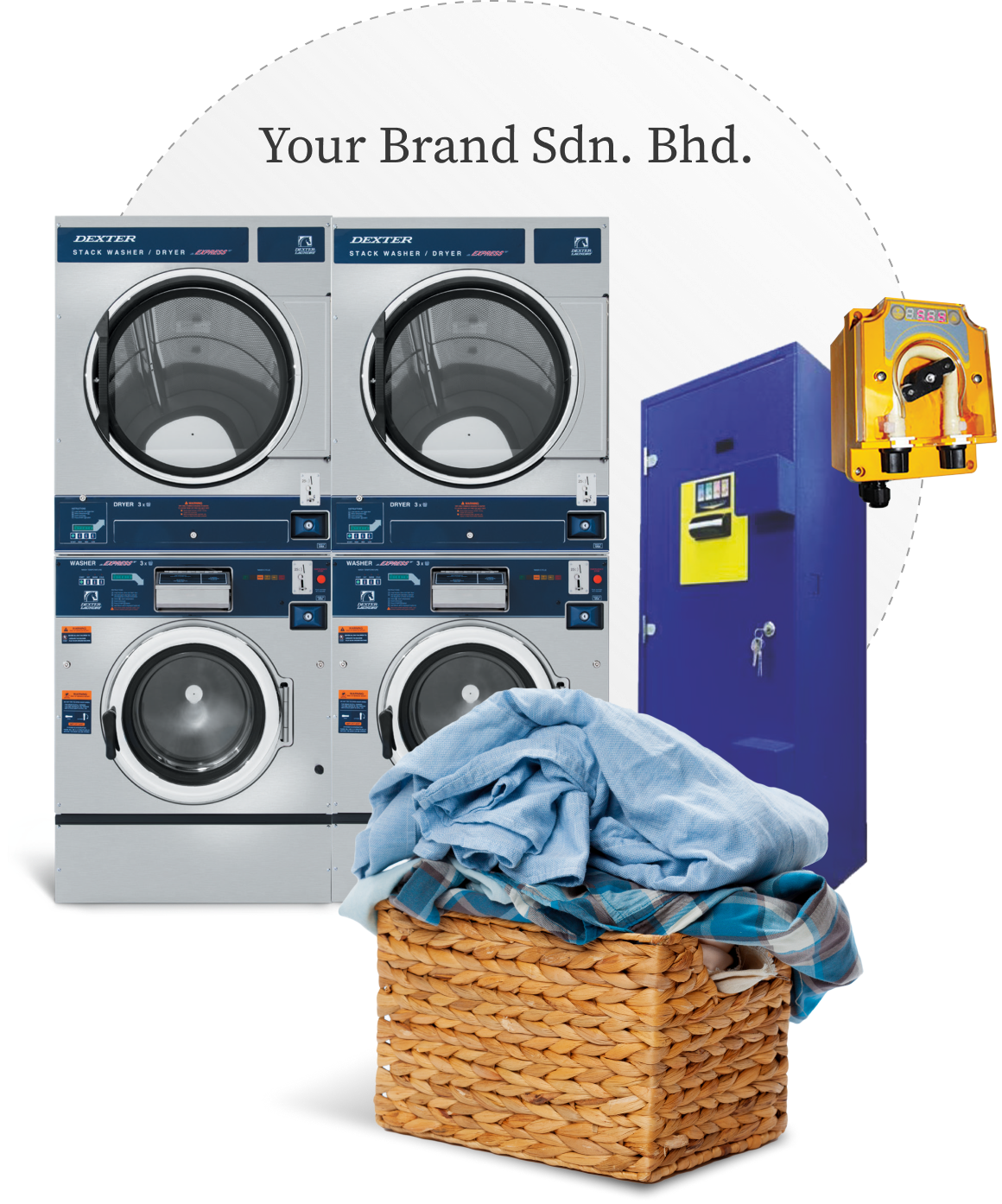 Start your own laundry brand with Cleanpro laundry machines and equipments