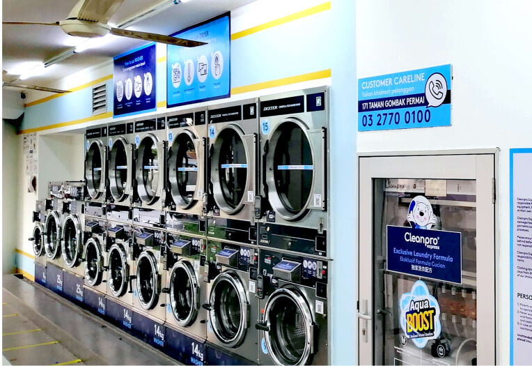 Cleanpro Express Taman Gombak Permai washing machine and dryer