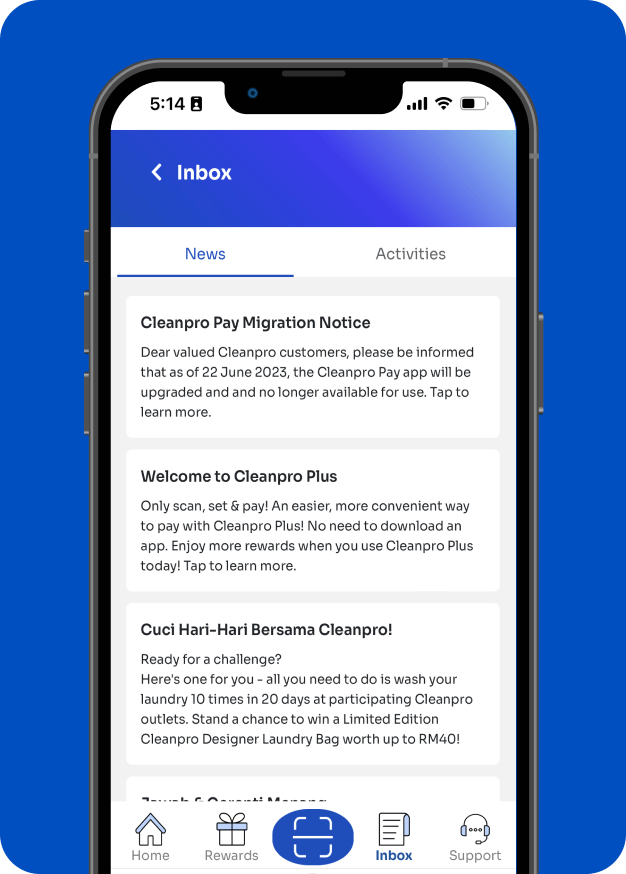 The AllNew Cashless Payment App For Laundry Cleanpro Plus