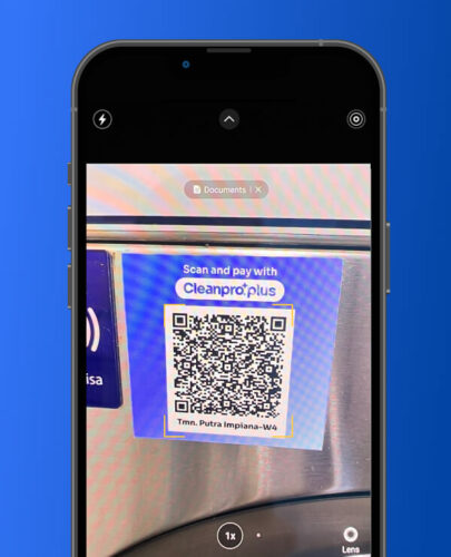 Cleanpro Plus scan the qr code on the dryer