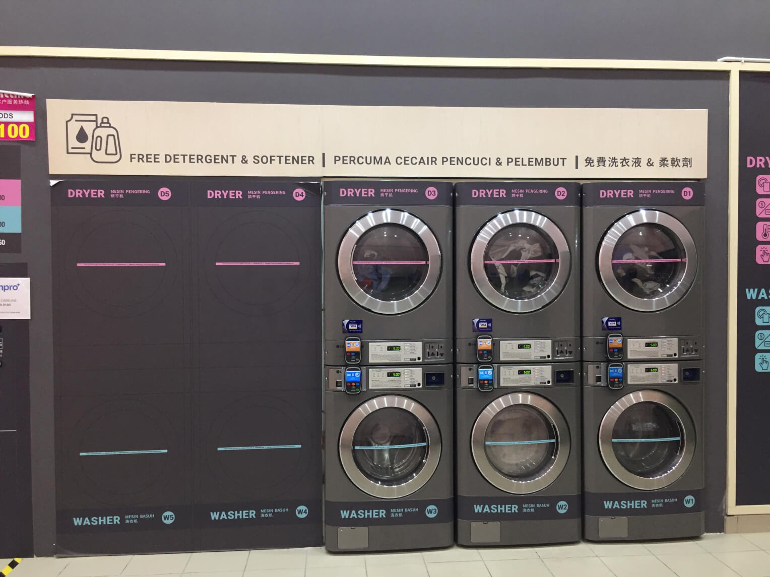 Cleanpro Ibu Sayang Citywoods washer and dryer machines