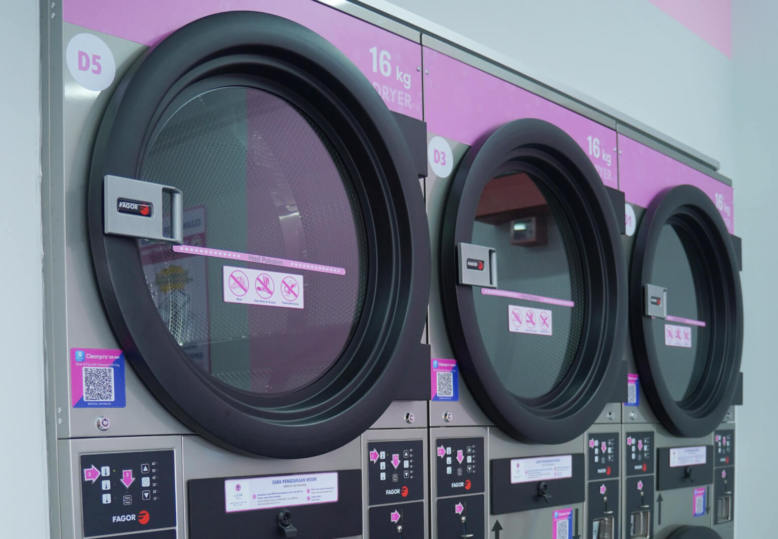 Cleanpro Ibu Sayang Taman Bertam Impian Fagor dryer machines