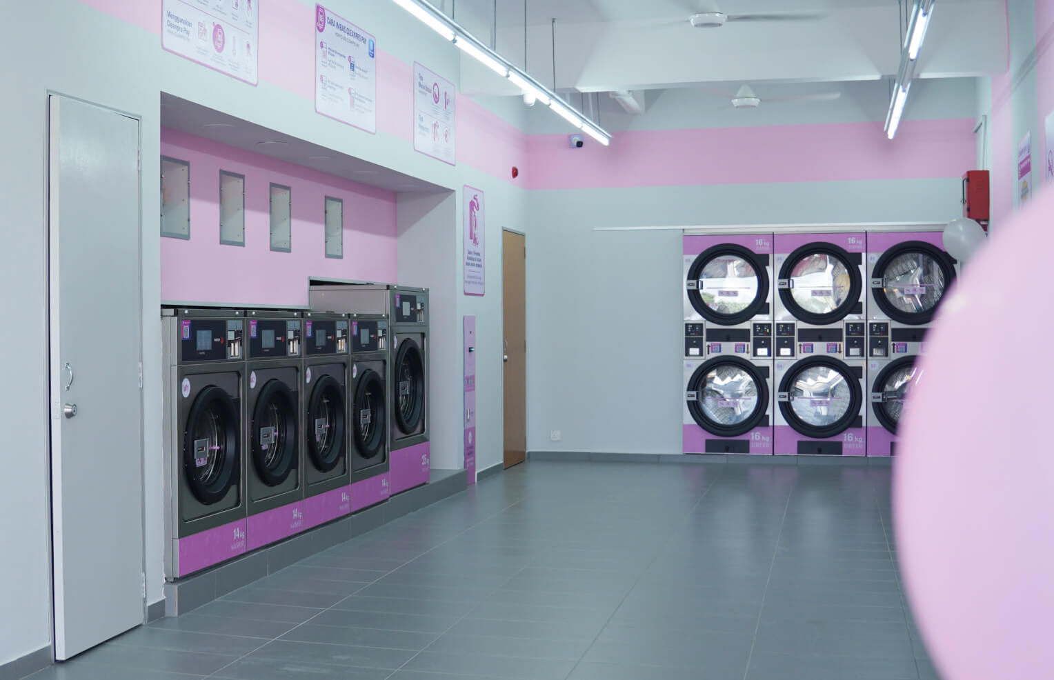 Cleanpro Ibu Sayang Taman Bertam Impian Fagor offers washing and drying services powered by Fagor machines