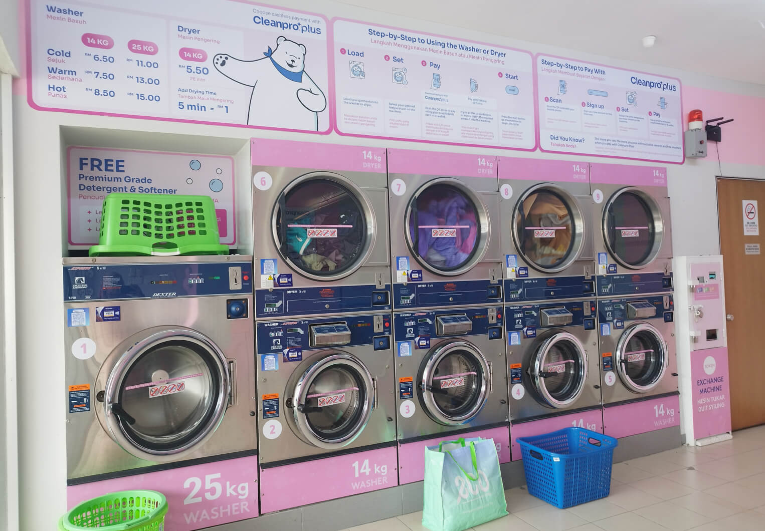 Cleanpro Ibu Masjid Seberang Perai Selatan is powered by Dexter washer machines