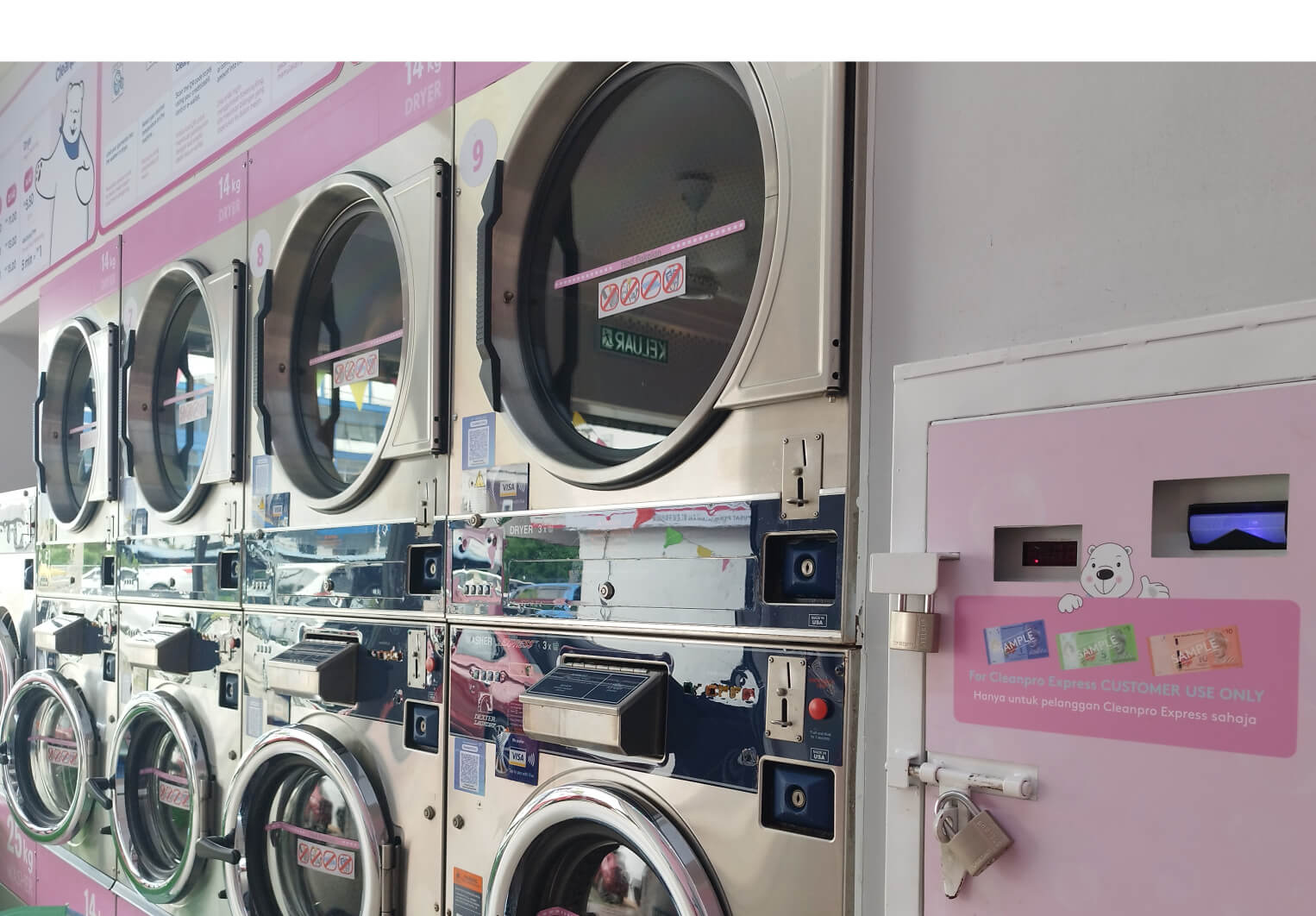 Cleanpro Ibu Masjid Seberang Perai Selatan is powered by Dexter washer machines